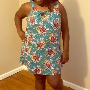 Short mini floral dress